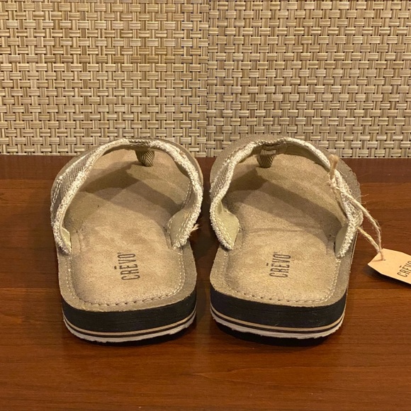 Crevo Lakin Memory Foam Canvas Flip Flop Sandals 9 - Picture 8 of 8